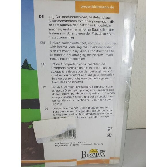 Construction Site Vehicles Biscuit Cookie Cutters 3 German Baustellenfahrzeuge - Picture 2 of 10